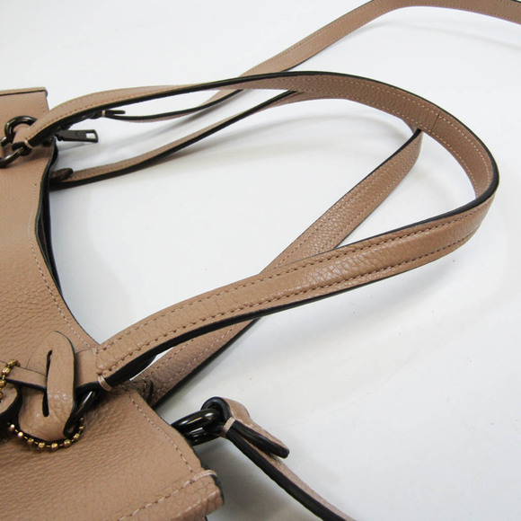 Coach Tyler Carryall C3768 Women's Leather Shoulder Bag,Tote Bag Beige - Picture 6 of 14